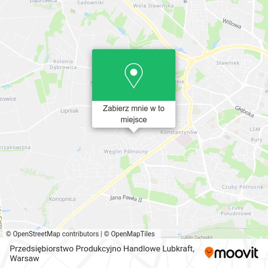 Mapa Przedsiębiorstwo Produkcyjno Handlowe Lubkraft