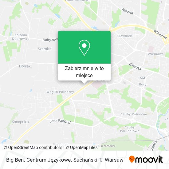 Mapa Big Ben. Centrum Językowe. Suchański T.