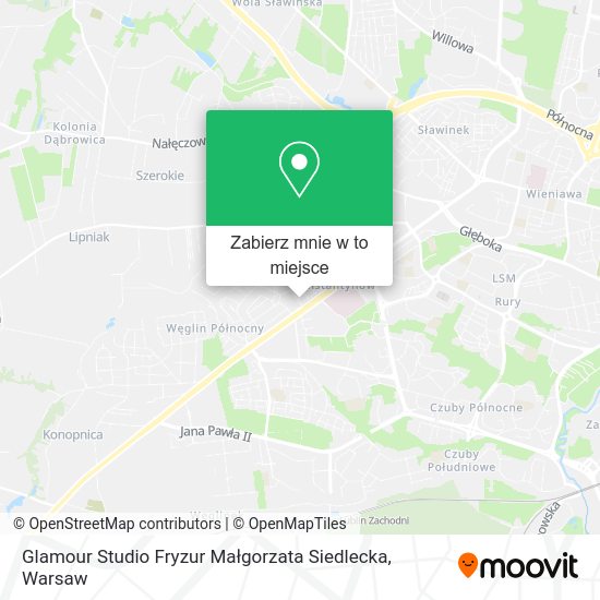 Mapa Glamour Studio Fryzur Małgorzata Siedlecka