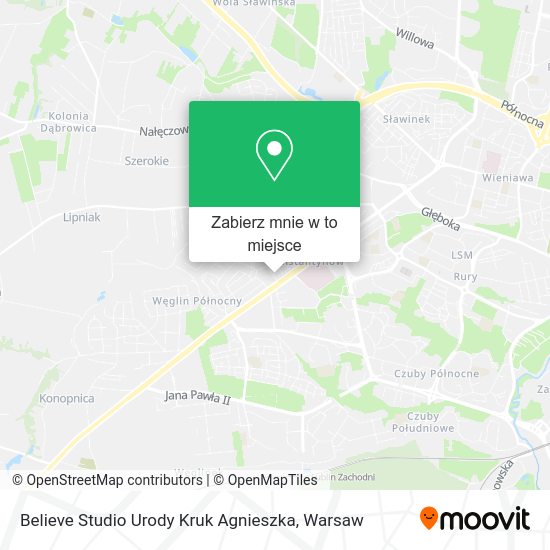 Mapa Believe Studio Urody Kruk Agnieszka