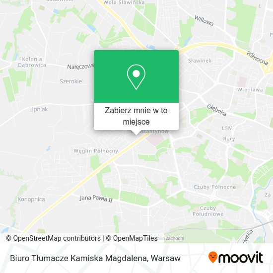 Mapa Biuro Tłumacze Kamiska Magdalena