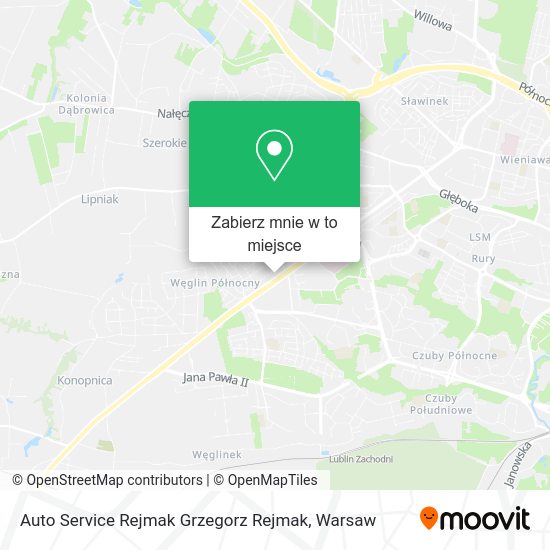 Mapa Auto Service Rejmak Grzegorz Rejmak