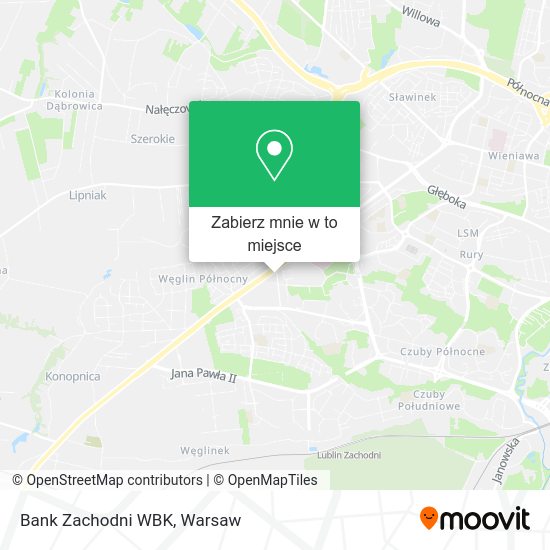 Mapa Bank Zachodni WBK