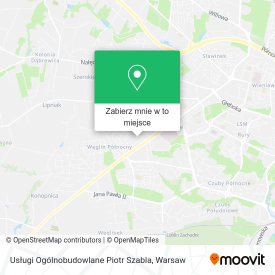 Mapa Usługi Ogólnobudowlane Piotr Szabla