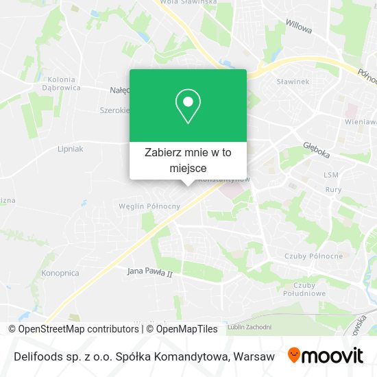 Mapa Delifoods sp. z o.o. Spółka Komandytowa