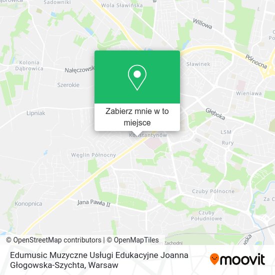 Mapa Edumusic Muzyczne Usługi Edukacyjne Joanna Głogowska-Szychta