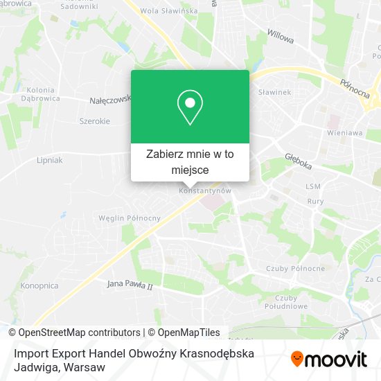 Mapa Import Export Handel Obwoźny Krasnodębska Jadwiga