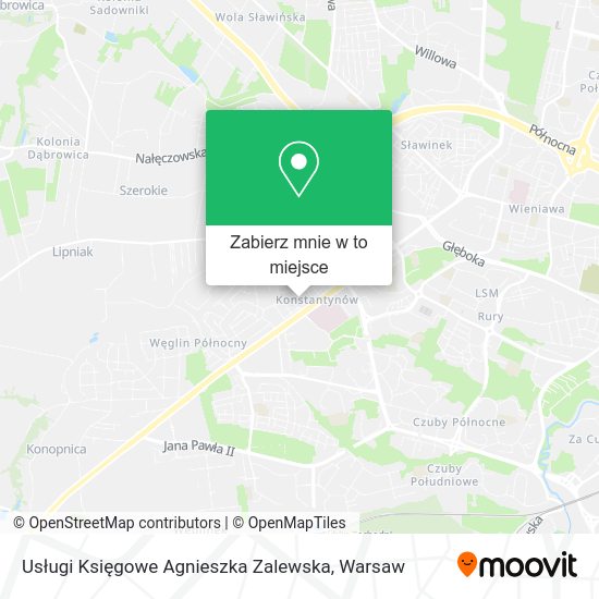 Mapa Usługi Księgowe Agnieszka Zalewska