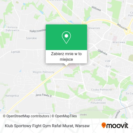 Mapa Klub Sportowy Fight Gym Rafał Murat