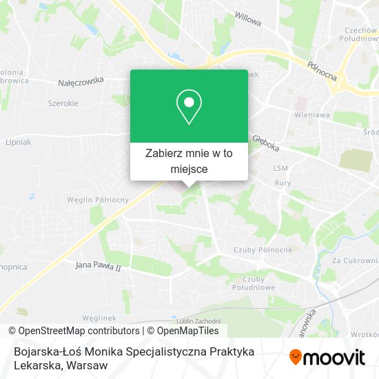 Mapa Bojarska-Łoś Monika Specjalistyczna Praktyka Lekarska