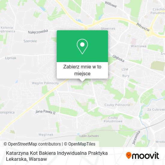 Mapa Katarzyna Kot Bakiera Indywidualna Praktyka Lekarska