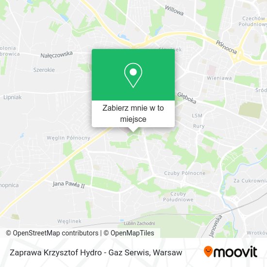 Mapa Zaprawa Krzysztof Hydro - Gaz Serwis