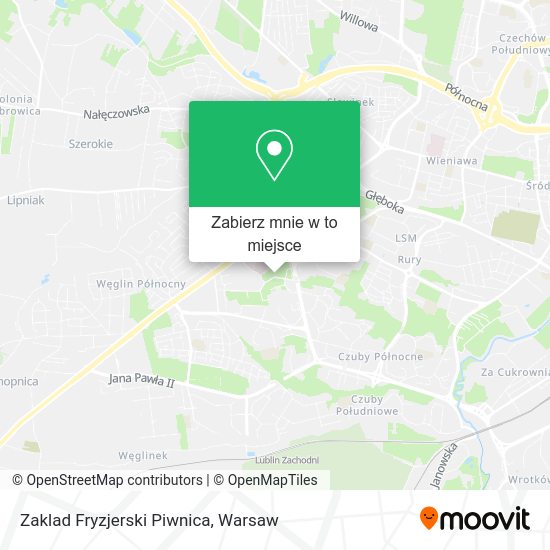 Mapa Zaklad Fryzjerski Piwnica