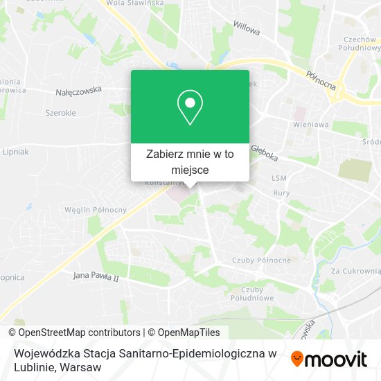 Mapa Wojewódzka Stacja Sanitarno-Epidemiologiczna w Lublinie