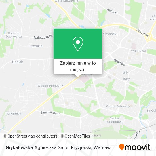 Mapa Grykałowska Agnieszka Salon Fryzjerski