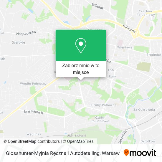 Mapa Glosshunter-Myjnia Ręczna i Autodetailing