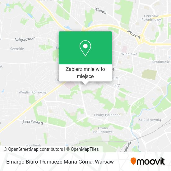 Mapa Emargo Biuro Tłumacze Maria Górna