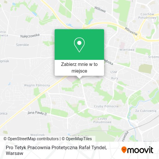 Mapa Pro Tetyk Pracownia Protetyczna Rafał Tyndel