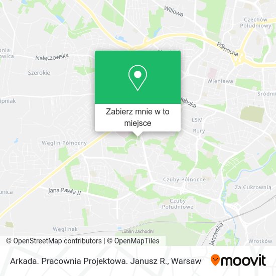 Mapa Arkada. Pracownia Projektowa. Janusz R.