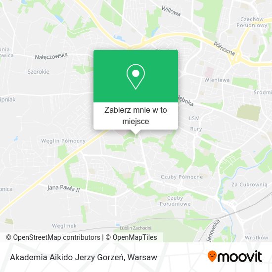 Mapa Akademia Aikido Jerzy Gorzeń