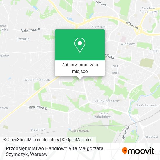 Mapa Przedsiębiorstwo Handlowe Vita Małgorzata Szymczyk