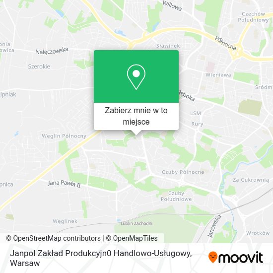 Mapa Janpol Zakład Produkcyjn0 Handlowo-Usługowy