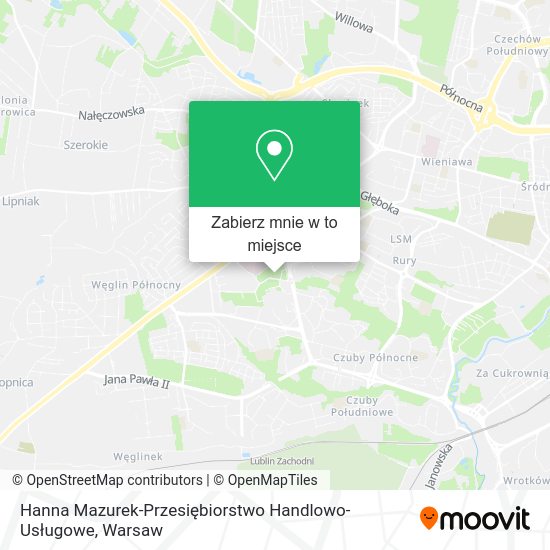 Mapa Hanna Mazurek-Przesiębiorstwo Handlowo-Usługowe