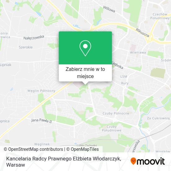 Mapa Kancelaria Radcy Prawnego Elżbieta Włodarczyk