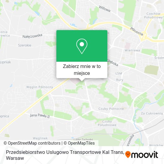 Mapa Przedsiebiorstwo Uslugowo Transportowe Kal Trans