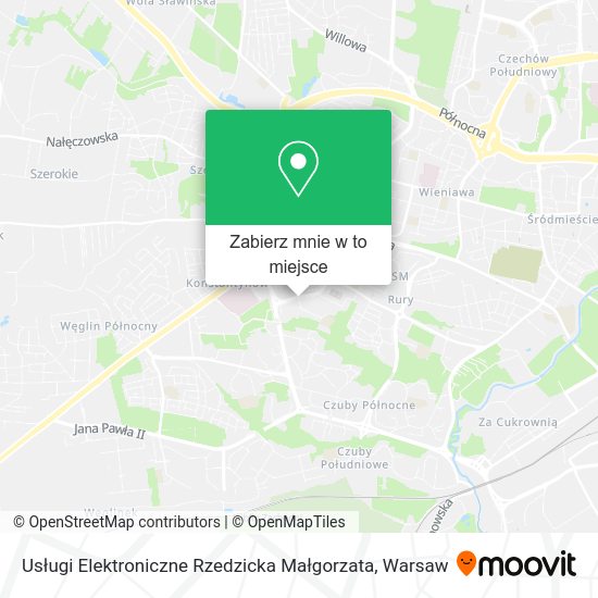 Mapa Usługi Elektroniczne Rzedzicka Małgorzata