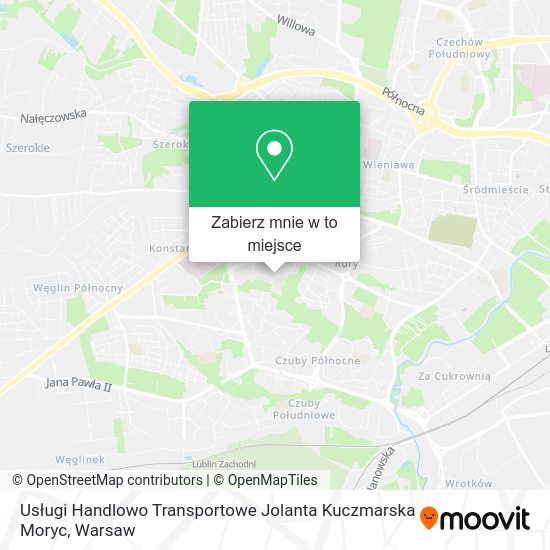 Mapa Usługi Handlowo Transportowe Jolanta Kuczmarska Moryc