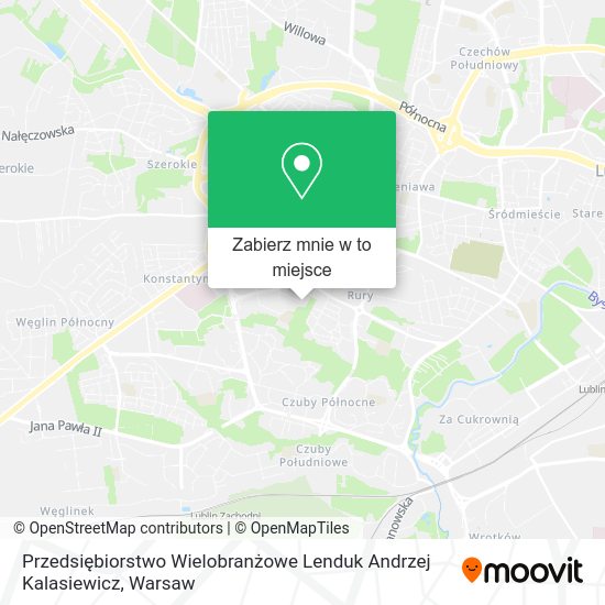 Mapa Przedsiębiorstwo Wielobranżowe Lenduk Andrzej Kalasiewicz