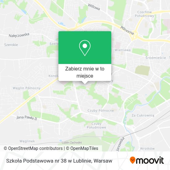 Mapa Szkoła Podstawowa nr 38 w Lublinie