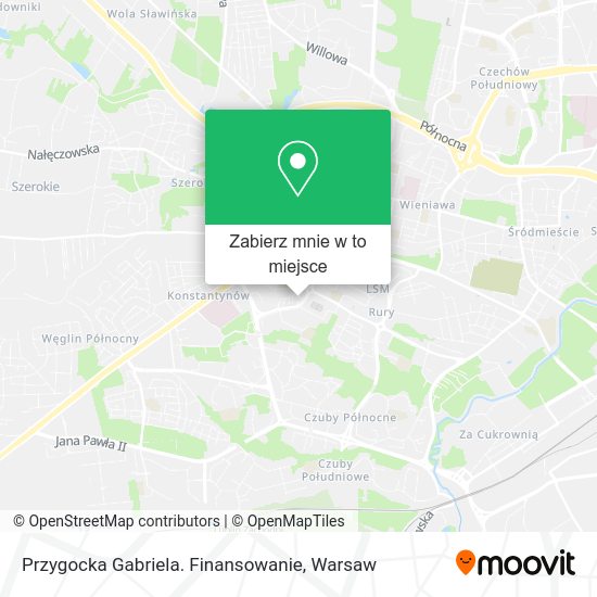 Mapa Przygocka Gabriela. Finansowanie