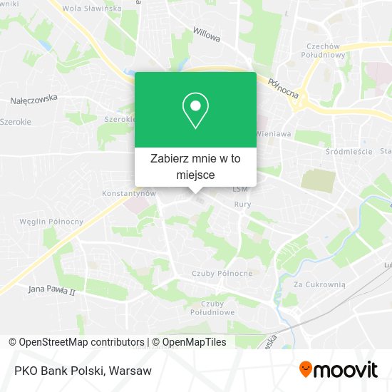 Mapa PKO Bank Polski