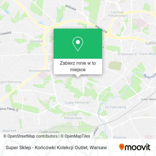 Mapa Super Sklep - Końcówki Kolekcji Outlet