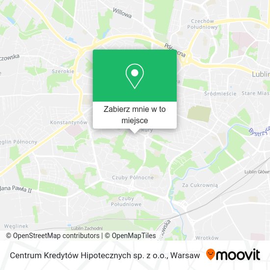 Mapa Centrum Kredytów Hipotecznych sp. z o.o.