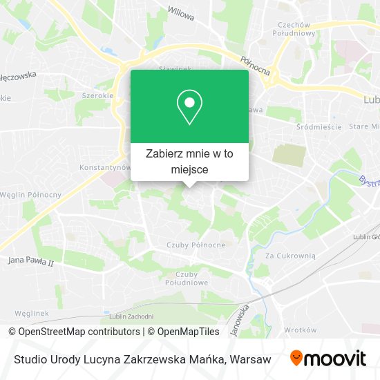 Mapa Studio Urody Lucyna Zakrzewska Mańka