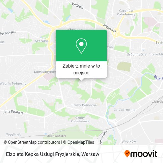 Mapa Elzbieta Kepka Uslugi Fryzjerskie