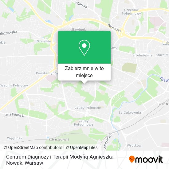 Mapa Centrum Diagnozy i Terapii Modyfiq Agnieszka Nowak