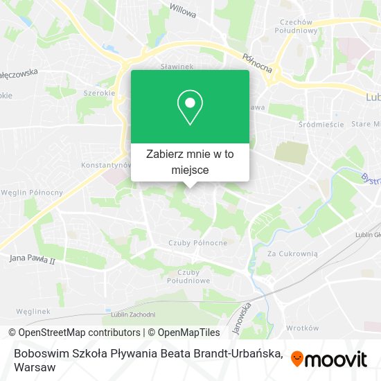 Mapa Boboswim Szkoła Pływania Beata Brandt-Urbańska