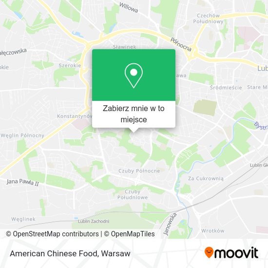 Mapa American Chinese Food