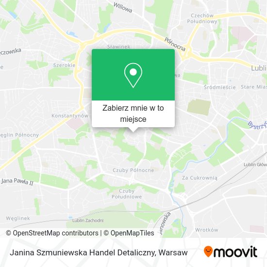 Mapa Janina Szmuniewska Handel Detaliczny