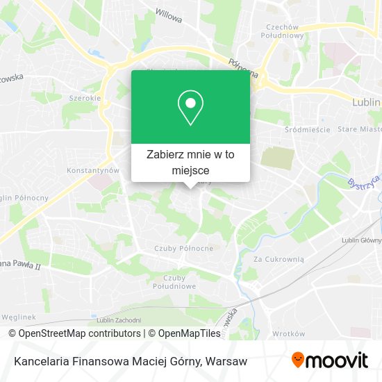 Mapa Kancelaria Finansowa Maciej Górny