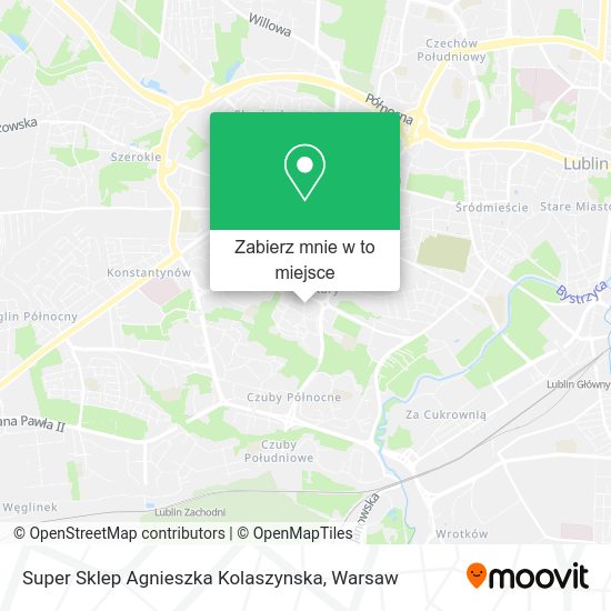 Mapa Super Sklep Agnieszka Kolaszynska