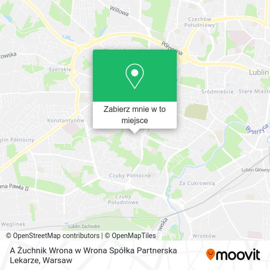 Mapa A Żuchnik Wrona w Wrona Spółka Partnerska Lekarze