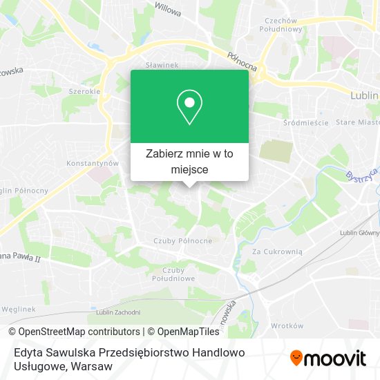 Mapa Edyta Sawulska Przedsiębiorstwo Handlowo Usługowe