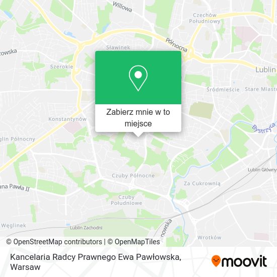 Mapa Kancelaria Radcy Prawnego Ewa Pawłowska