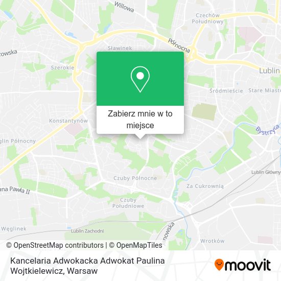 Mapa Kancelaria Adwokacka Adwokat Paulina Wojtkielewicz