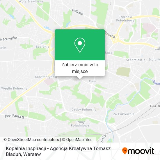 Mapa Kopalnia Inspiracji - Agencja Kreatywna Tomasz Biaduń